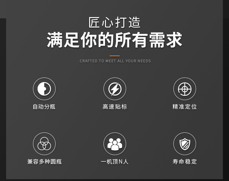 全自动立式定位圆瓶贴标机详情图2